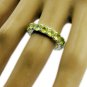 captivating Peridot 925 Sterling Silver Green Ring genuine regular US