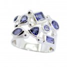 splendiferous Iolite 925 Sterling Silver Blue Ring genuine gemstones US