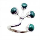 inviting Malachite 925 Sterling Silver Multi Ring Natural jewellery US