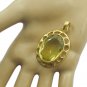 splendid Lemon Quartz Gold Plated Yellow Pendant Fashion indian US