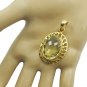 appealing Lemon Quartz Gold Plated Yellow Pendant Fashion gemstones US