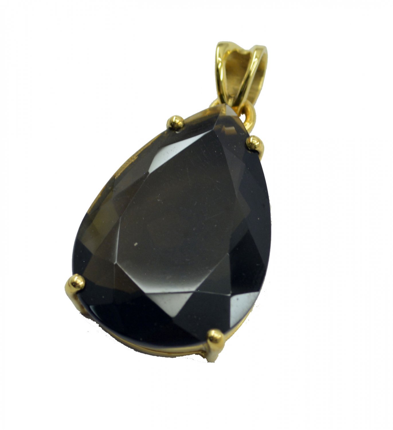 appealing Smoky Quartz Gold Plated Brown Pendant Glass supplies US