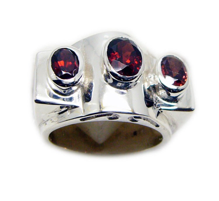enticing Garnet 925 Sterling Silver Red Ring genuine suppiler US