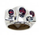 enticing Garnet 925 Sterling Silver Red Ring genuine suppiler US