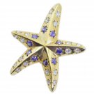 fine Amethyst CZ Gold Plated Purple Pendent Glass exporter US
