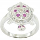 inviting Multi CZ 925 Sterling Silver Multi Ring genuine common US