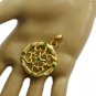 charming Emerald CZ Gold Plated Green Pendent Fashion usually US