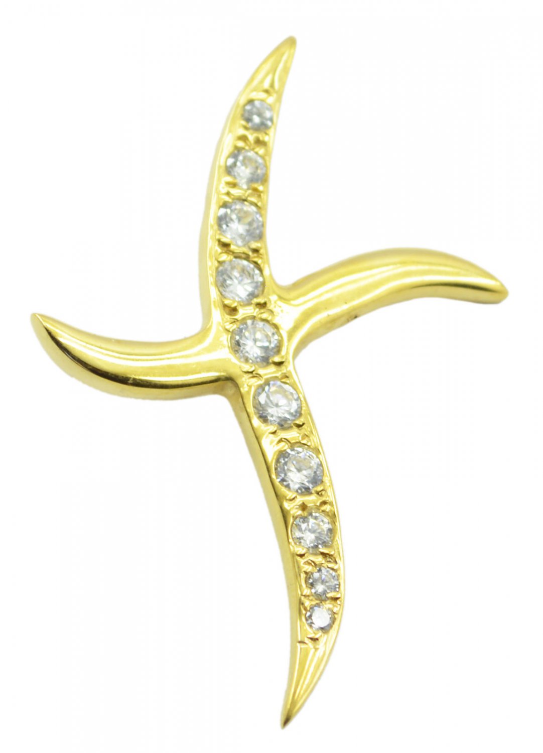 captivating White CZ Gold Plated White Pendant Fashion jaipur US