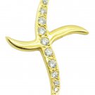 captivating White CZ Gold Plated White Pendant Fashion jaipur US