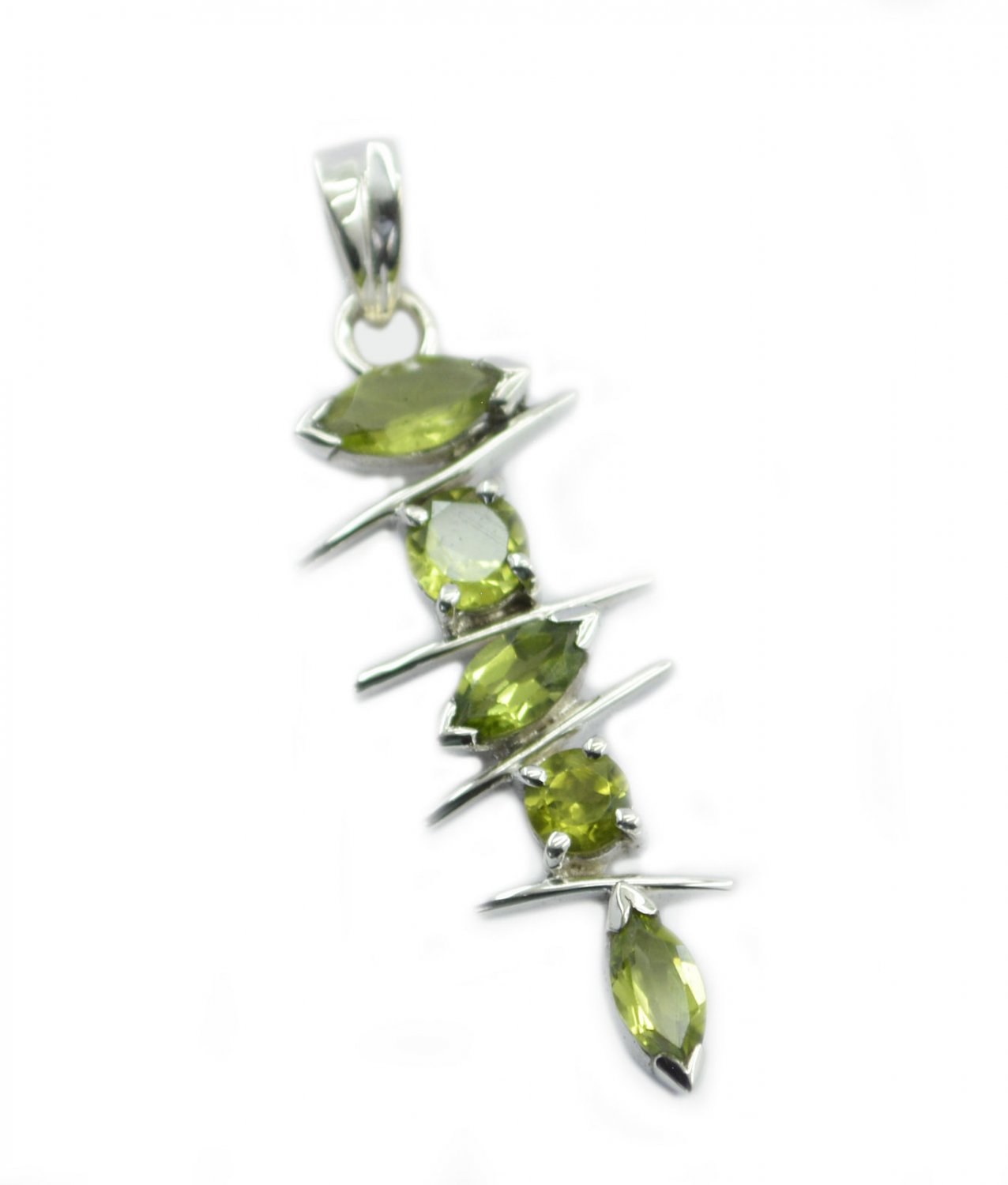 captivating Peridot 925 Sterling Silver Green Pendant genuine exporter US