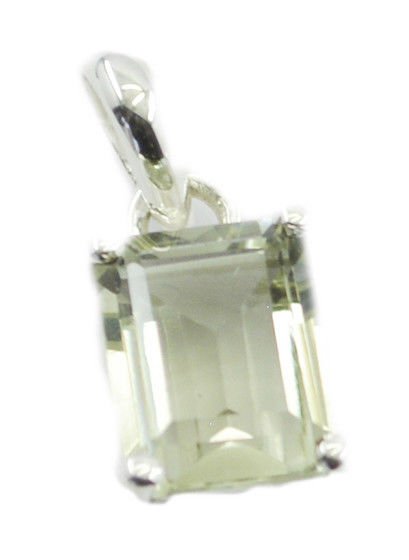 appealing Green Amethyst 925 Sterling Silver Green Pendant Natural gemstone US
