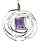 splendid Amethyst 925 Sterling Silver Purple Pendant genuine jaipur US