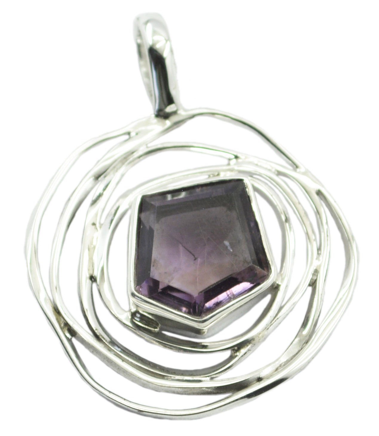 exquisite Amethyst 925 Sterling Silver Purple Pendant Natural india US