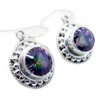 captivating Mystic Quartz 925 Sterling Silver Multi Earring genuine gemstone US