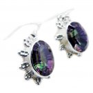 attractive Mystic Quartz 925 Sterling Silver Multi Earring genuine suppiler US