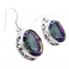 enticing Mystic Quartz 925 Sterling Silver Multi Earring Natural supply US