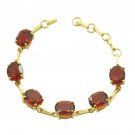 attractive Ruby CZ Gold Plated Red Bracelet Natural exporter US gift