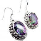 appealing Mystic Quartz 925 Sterling Silver Multi Earring Natural casually US