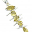 splendiferous Citrine 925 Sterling Silver Yellow Pendant genuine exporter US
