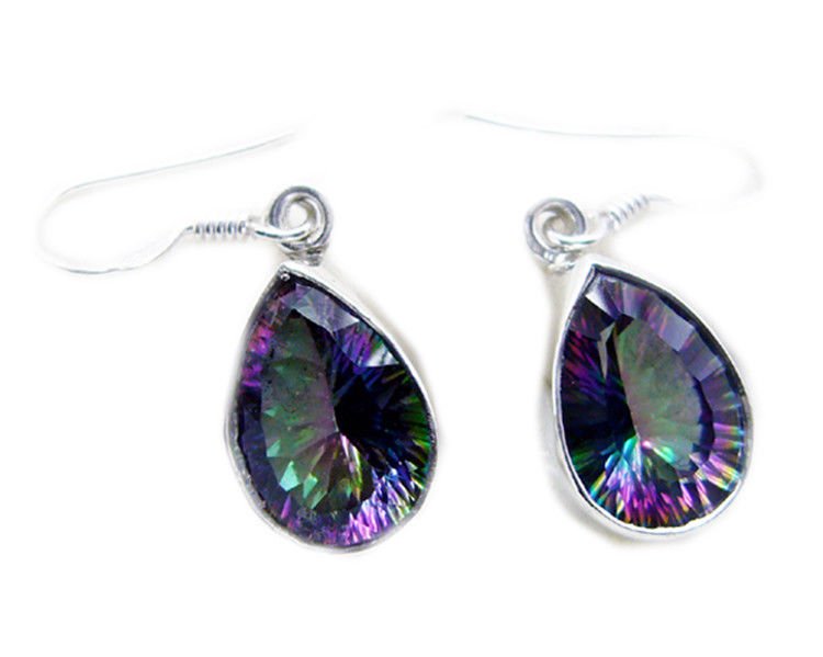 appealing Mystic Quartz 925 Sterling Silver Multi Earring Natural Designer US