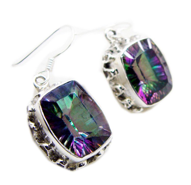attractive Mystic Quartz 925 Sterling Silver Multi Earring Natural exporter US