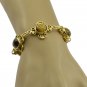 comely Tigers Eye Gold Plated Brown Bracelet genuine indian US gift