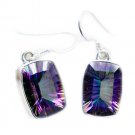 exquisite Mystic Quartz 925 Sterling Silver Multi Earring genuine jewelry US