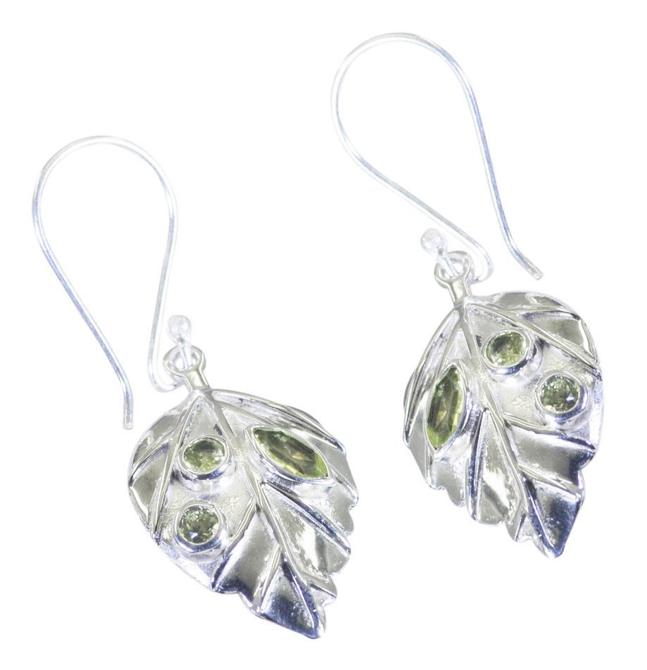 bewitching Peridot 925 Sterling Silver Green Earring Natural jewelry US