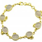 pleasing Rose Quartz Gold Plated Pink Bracelet genuine jaipur US gift