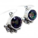 exquisite Mystic Quartz 925 Sterling Silver Multi Earring Natural jaipur US