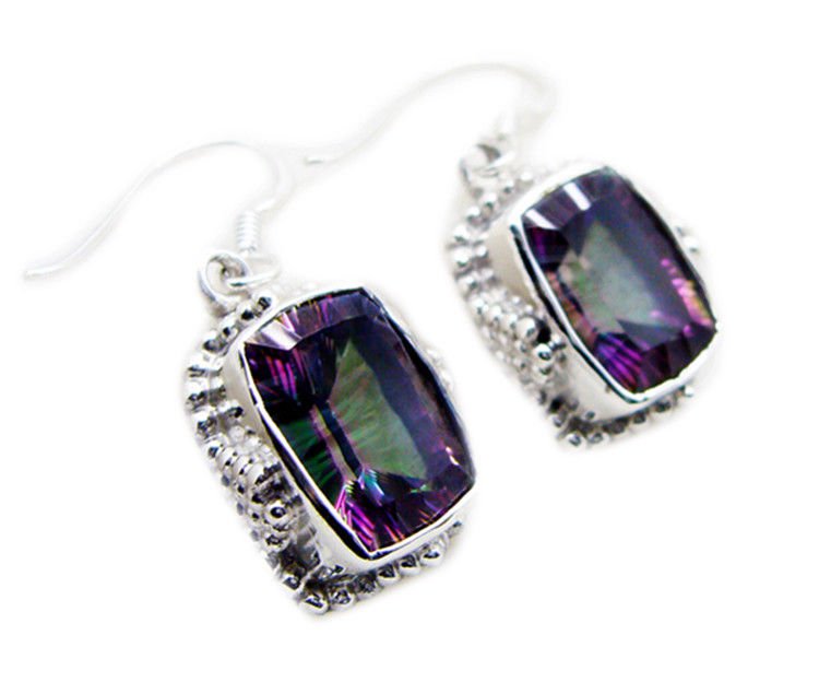 ideal Mystic Quartz 925 Sterling Silver Multi Earring genuine jewellery US