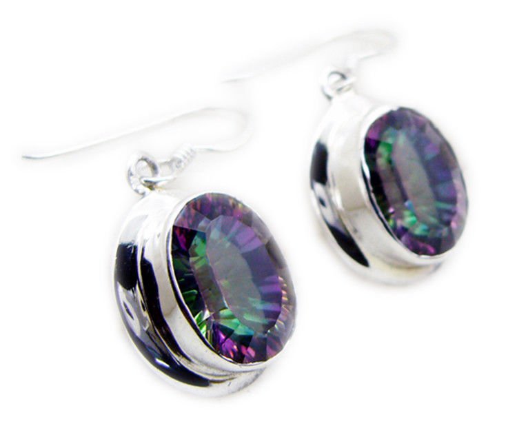 elegant Mystic Quartz 925 Sterling Silver Multi Earring Natural generally US