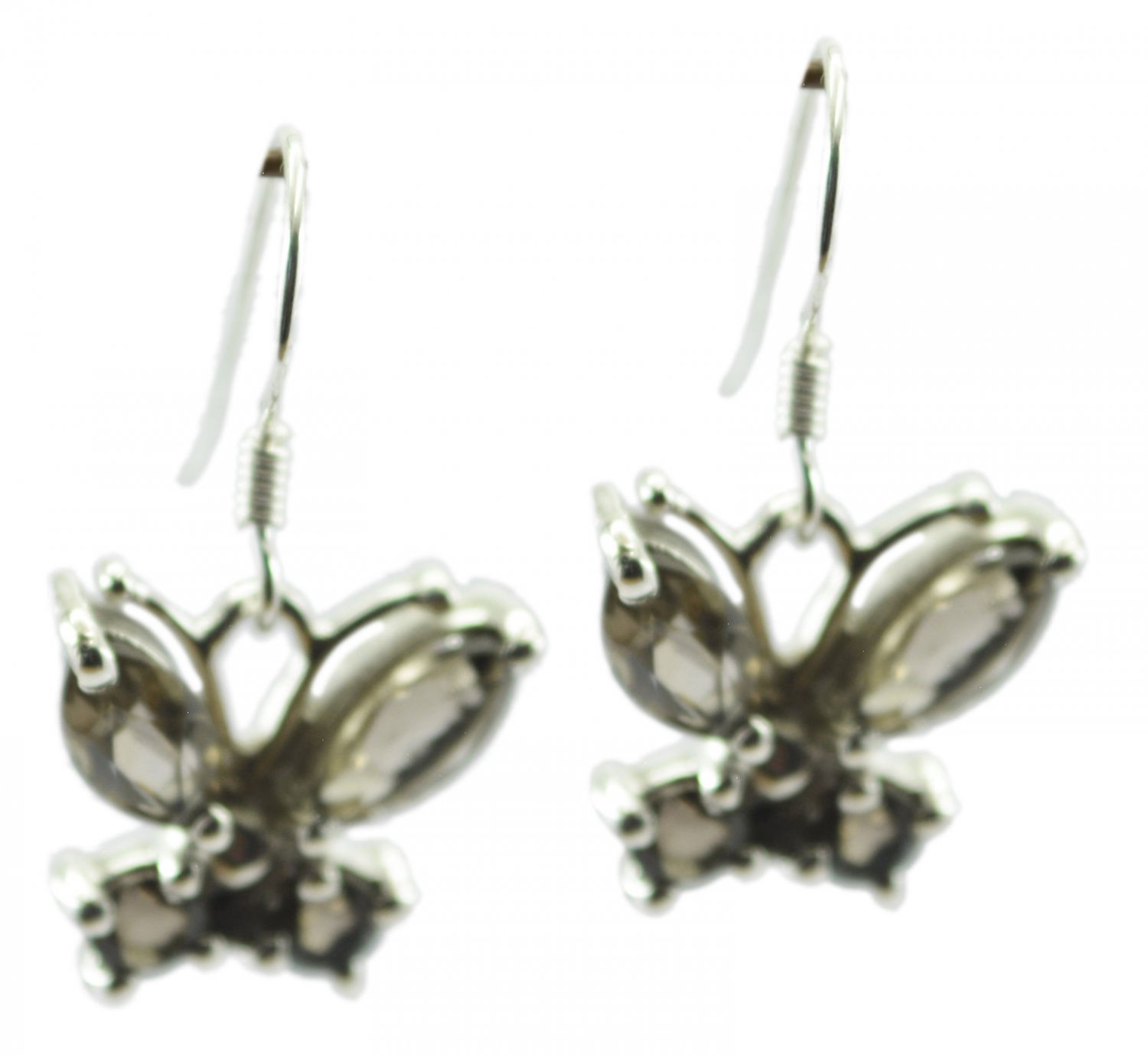 captivating Smoky Quartz 925 Sterling Silver Brown Earring Natural general US
