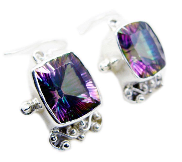 comely Mystic Quartz 925 Sterling Silver Multi Earring Natural wholesale US