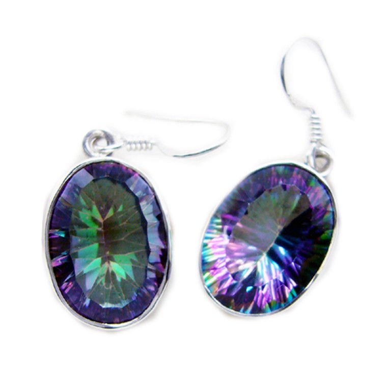 pleasing Mystic Quartz 925 Sterling Silver Multi Earring genuine supply US