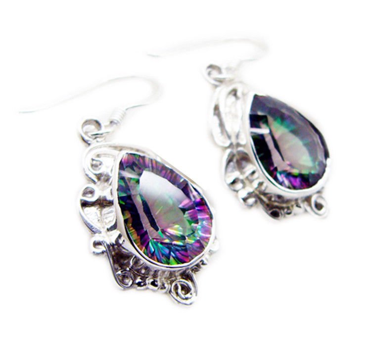 inviting Mystic Quartz 925 Sterling Silver Multi Earring Natural jewelry US