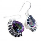 adorable Mystic Quartz 925 Sterling Silver Multi Earring Natural indian US