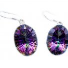comely Mystic Quartz 925 Sterling Silver Multi Earring genuine jaipur US