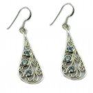 inviting Blue Topaz 925 Sterling Silver Blue Earring Natural generally US
