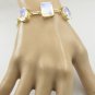 splendiferous Fire Opal CZ Gold Plated White Bracelet Natural general US gift