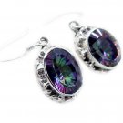 fine Mystic Quartz 925 Sterling Silver Multi Earring Natural easily US