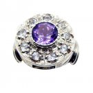 excellent Amethyst 925 Sterling Silver Purple Ring genuine gemstone US