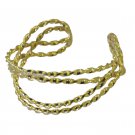 bonnie Plain Gold Plated multi Bangle Glass exporter US