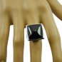 fine genuine Black onyx Gemstones Silver Ring ladies and gents US SZ 4-13