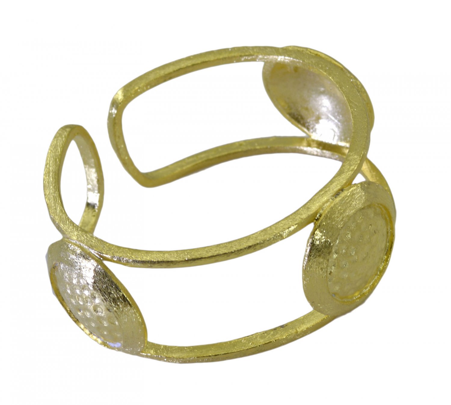 splendiferous Plain Gold Plated multi Bangle Fashion Designer US
