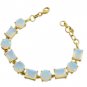 adorable Fire Opal CZ Gold Plated White Bracelet genuine freely US gift