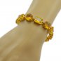 pleasing Citrine CZ Gold Plated Yellow Bracelet genuine ordinary US gift