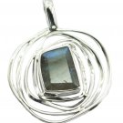 delicate Labradorite 925 Sterling Silver Multi Pendant Natural handmade US
