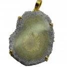 handsome Amethyst Slice Gold Plated Multi Pendant Glass jaipur US