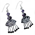 ideal Amethyst 925 Sterling Silver Purple Earring genuine supplies US
